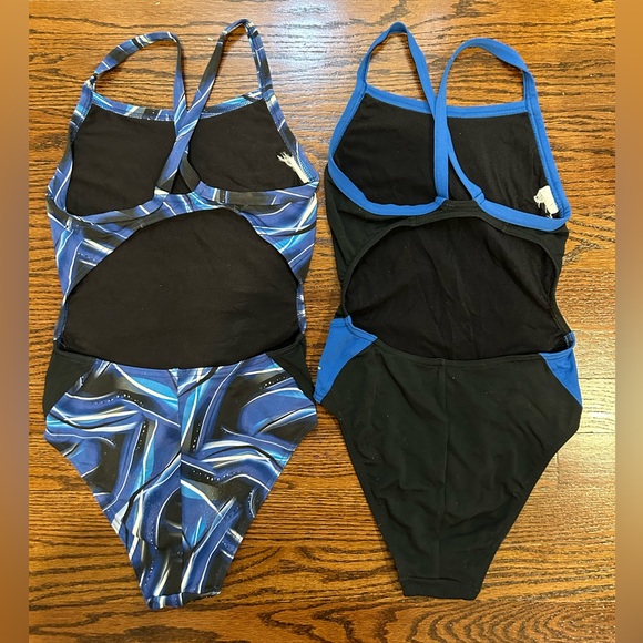 Mp Michael Phelps Women's Diablo Mid Back One Piece Swimsuit Size 26 Color 942 - Picture 3 of 3